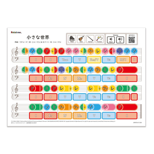 Ratatone  楽譜 イッツアスモールワールド