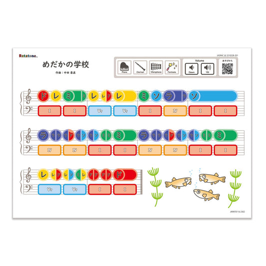 Ratatone  楽譜 めだかの学校